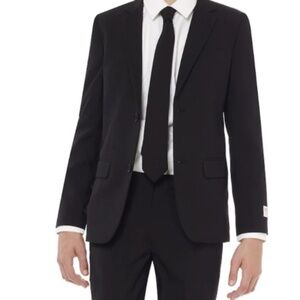 Two piece Black suit for Kids with Clip-On Tie